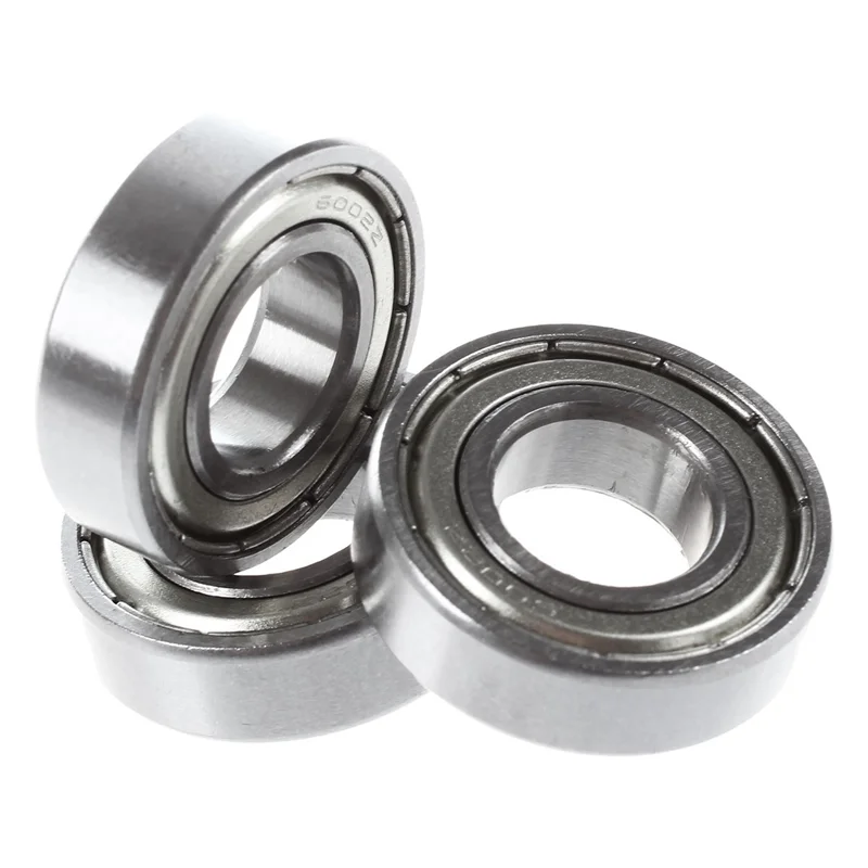 AB45 6002Z 15 x 32 x 9 mm Rodamientos de bolas de metal blindados 20 piezas, plata