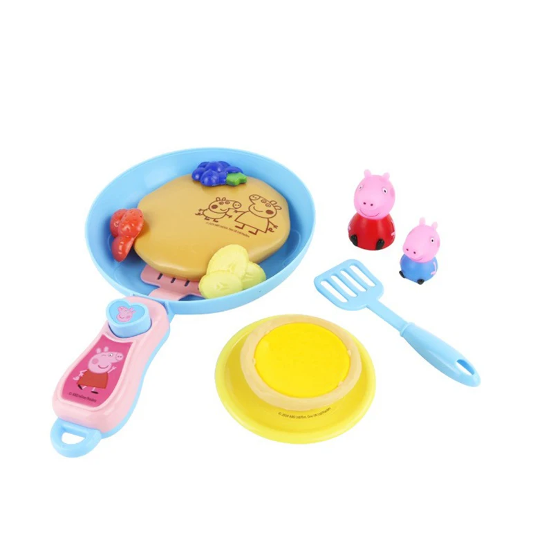 مجموعة أواني الطبخ Peppa Pig مقلدة وعاء فطيرة البيض المعكرونة أدوات المطبخ المقلدة ألعاب عائلية هدية الكريسماس
