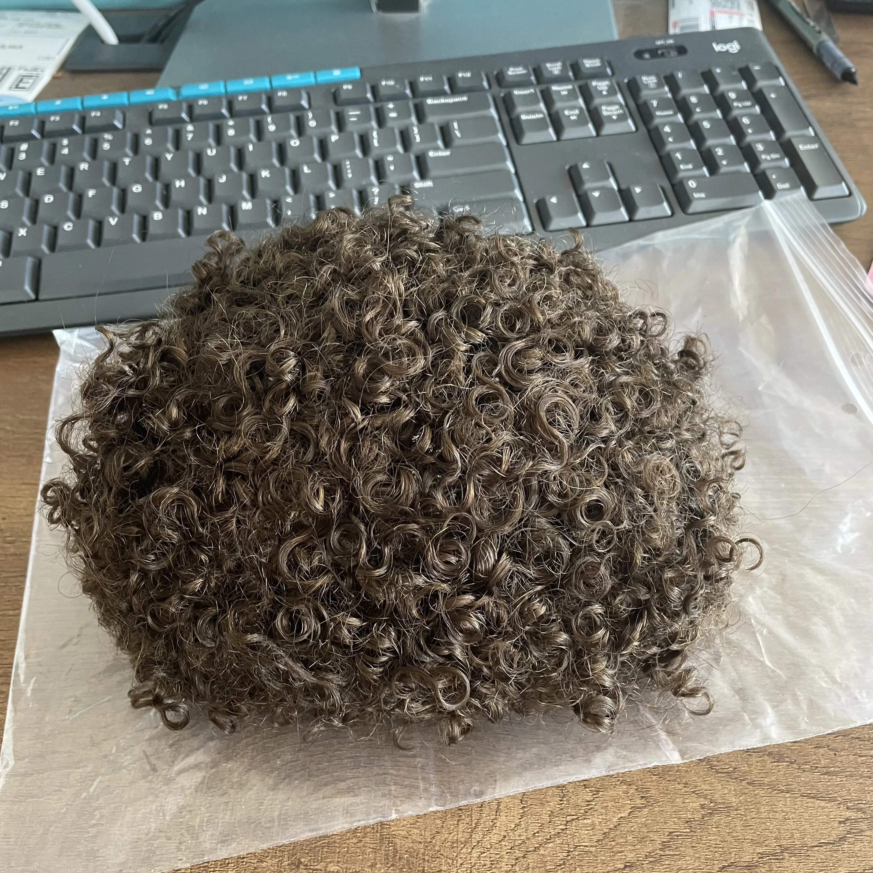 خط الشعر الطبيعي 15 مللي متر الأفرو مجعد Q6 الدانتيل الجبهة و بولي Men الرجال الشعر المستعار أسود شقراء رمادي 1b65 عقدة غير مرئية الشعرية الاصطناعية #4