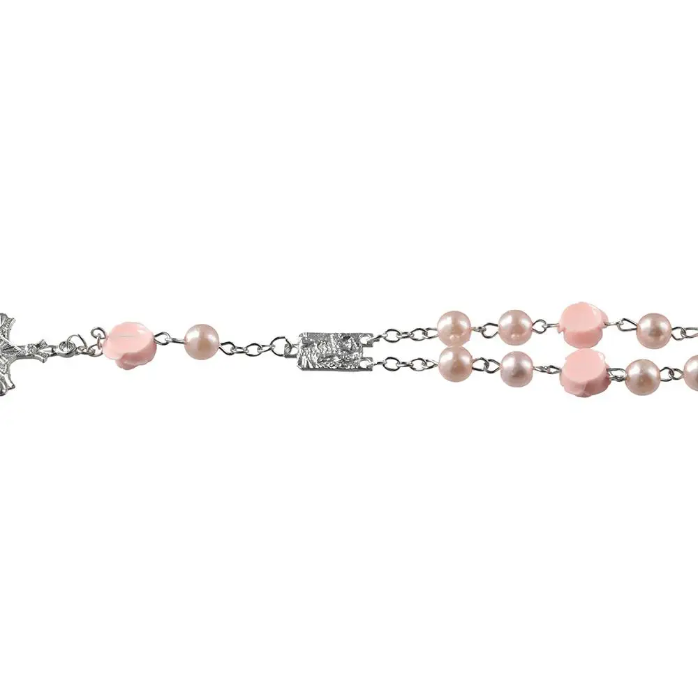 2Pcs Car Accessories Parts Pink Car Rosary White Rose Mirror Rearviewd Glass Purple Mirror for Car