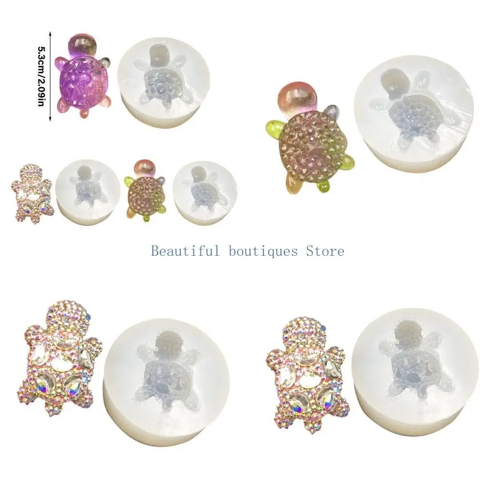 

U4LF Многоразовые силиконовые ювелирные изделия, очаровательная форма, идеально подходит для DIY хрустальных фигурок черепах