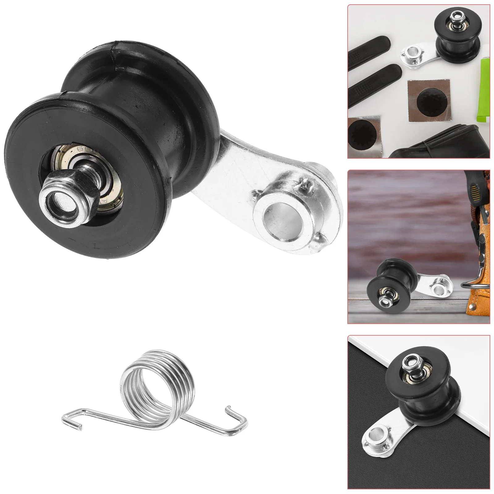 

Chain Tensioner Electric Bike Accessory Adjustable Chain Adjuster Gear Fastener Fixed Durable Mini Lightweight Bike Tool For