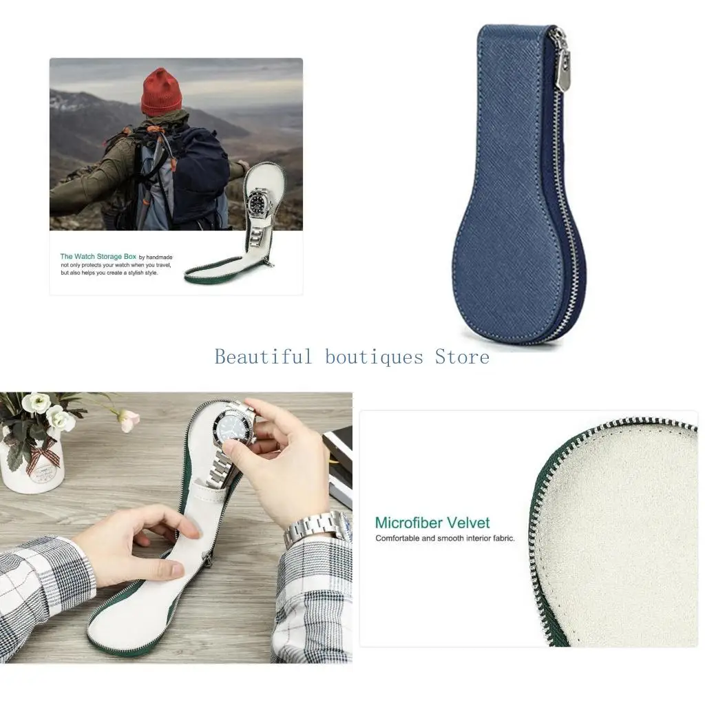 

Дорожный футляр для часов U4LF, ящик для хранения из натуральной кожи, аксессуары, витрины для наручных часов, коробка-держатель
