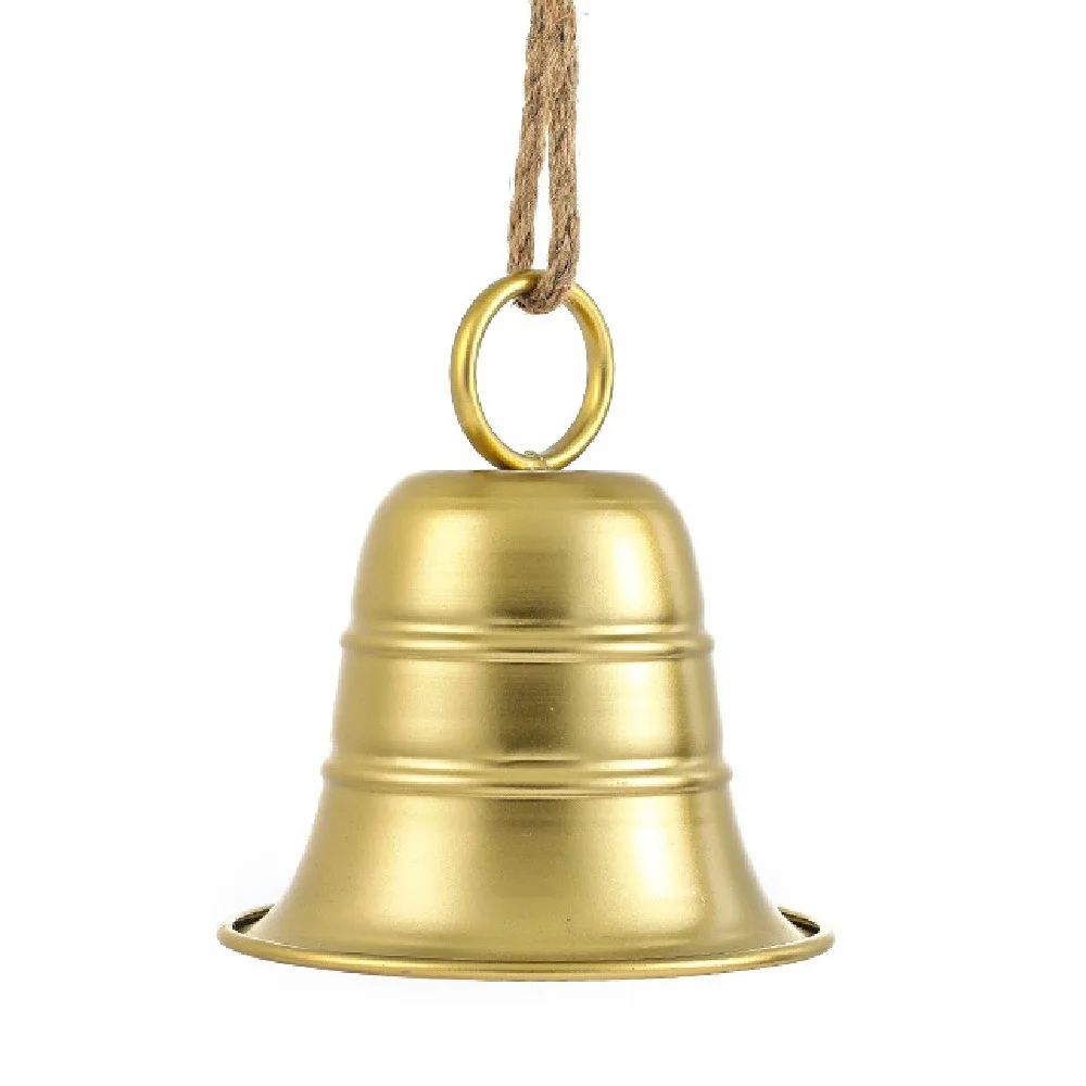 

Creative Christmas Bell Pendant Exquisite Large Christams Cow Bells with Hanging Rope Vintage Xmas Tree Pendant for Xmas Tree