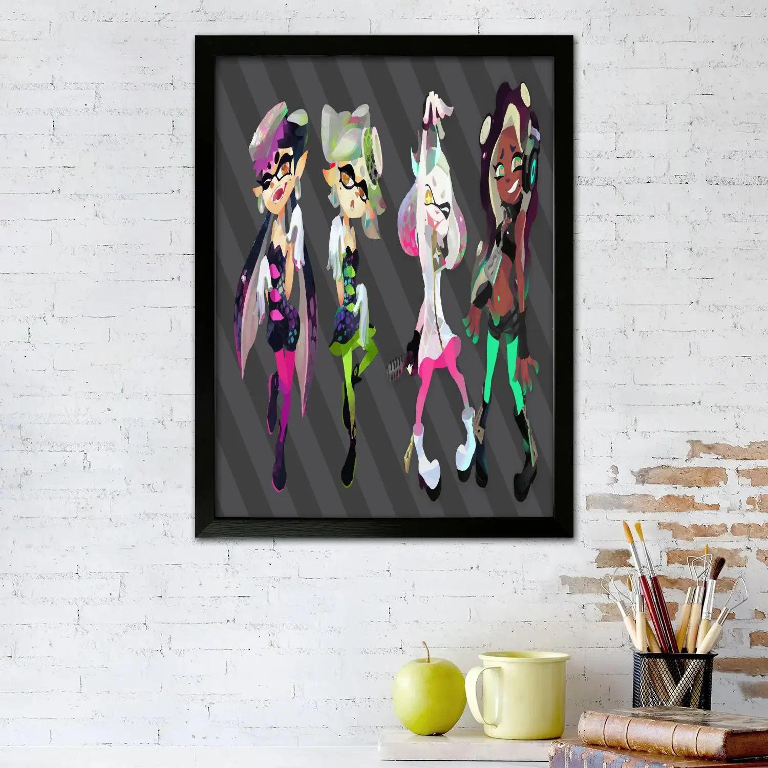 splatoon game Canvas Art Poster, Wall Art Picture Print, Modern Family Bedroom Decor Posters,Decorative painting