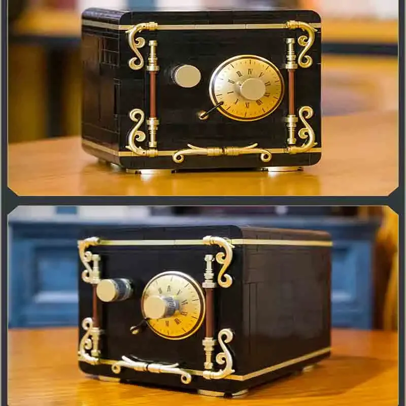 Double Eagle Cada City Retro Combination Safe Building Block Safe C71006 Password Box Assembly Model Boy Toy