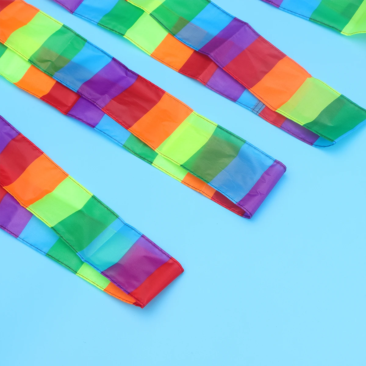 شريط غاسل ذيل طائرة ورقية ملون مسطح عائم لملحقات الطائرة الورقية الطائرة الخارجية خدعة ذيل قوس قزح