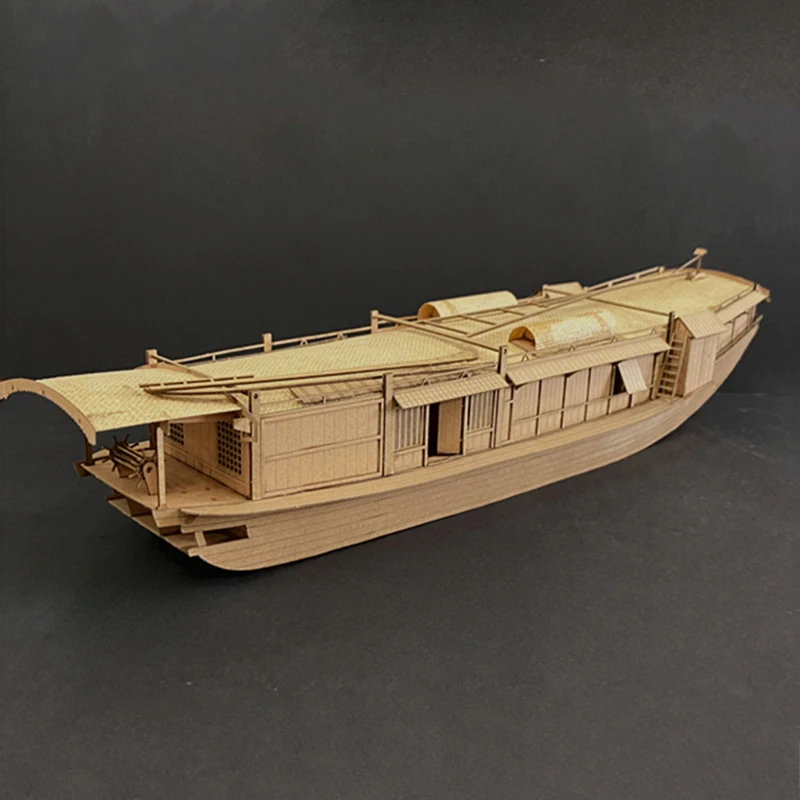 1/100Paper Model Bian River Passenger Boat Chinese Ancient Ship Model Kit Gift Collection Model Toys in Qingming Shanghe Picture