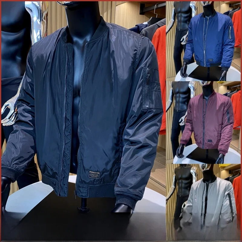 Clássico ma americano sle casal algodão jaet gola de beisebol casaco de vôo alta qualidade capaz preço design retro