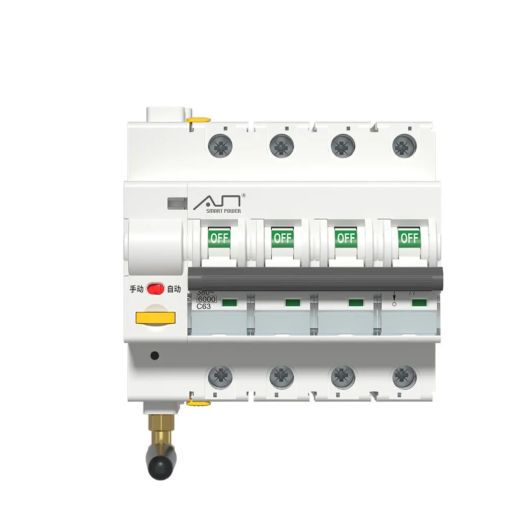 Tuya-インテリジェントなwifiサーキットブレーカー,リモコン,自動損失機能,スマートライフ,mcb,63a,1p,2p,3p,4p