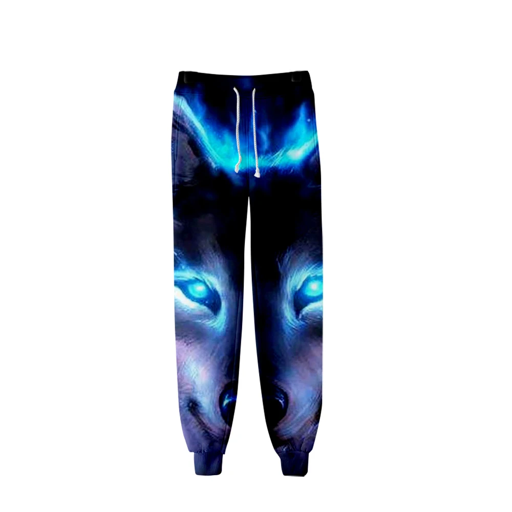 Pantalon de survêtement baggy animaux de loup pour hommes, survêtement Hip Hop, jogging de piste, Streetwear, vêtements de sport 3D, mode