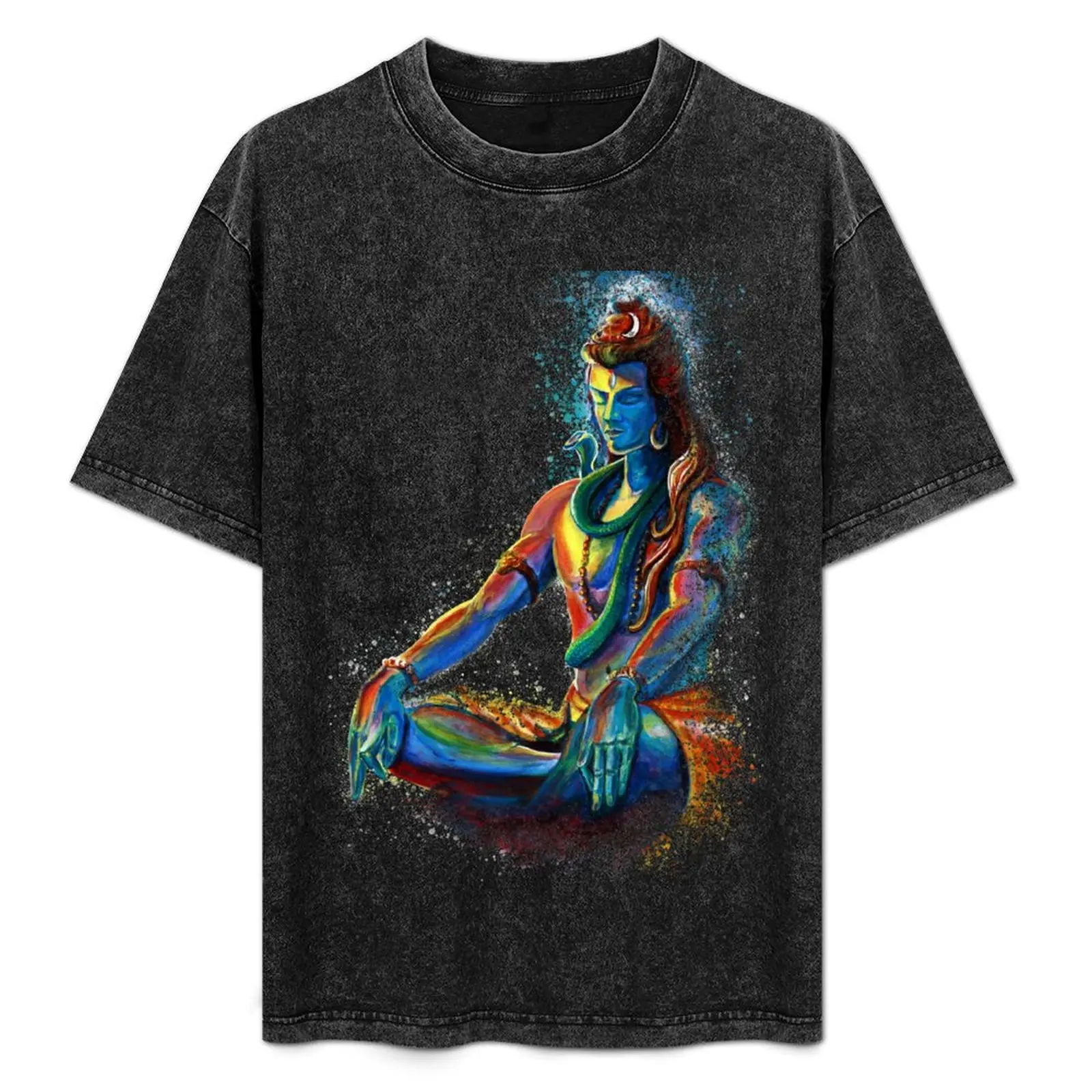 

Shiva in deep Meditation T-Shirt Large Size Soft Cotton T-Shirt