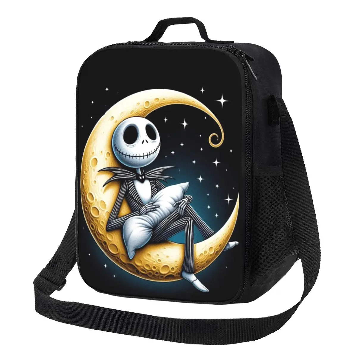 

Портативный ланч-бокс Custom Jacks Movie Skellingtons, водонепроницаемая термосумка-холодильник для еды, изолированная сумка для обедов для школьников и студентов