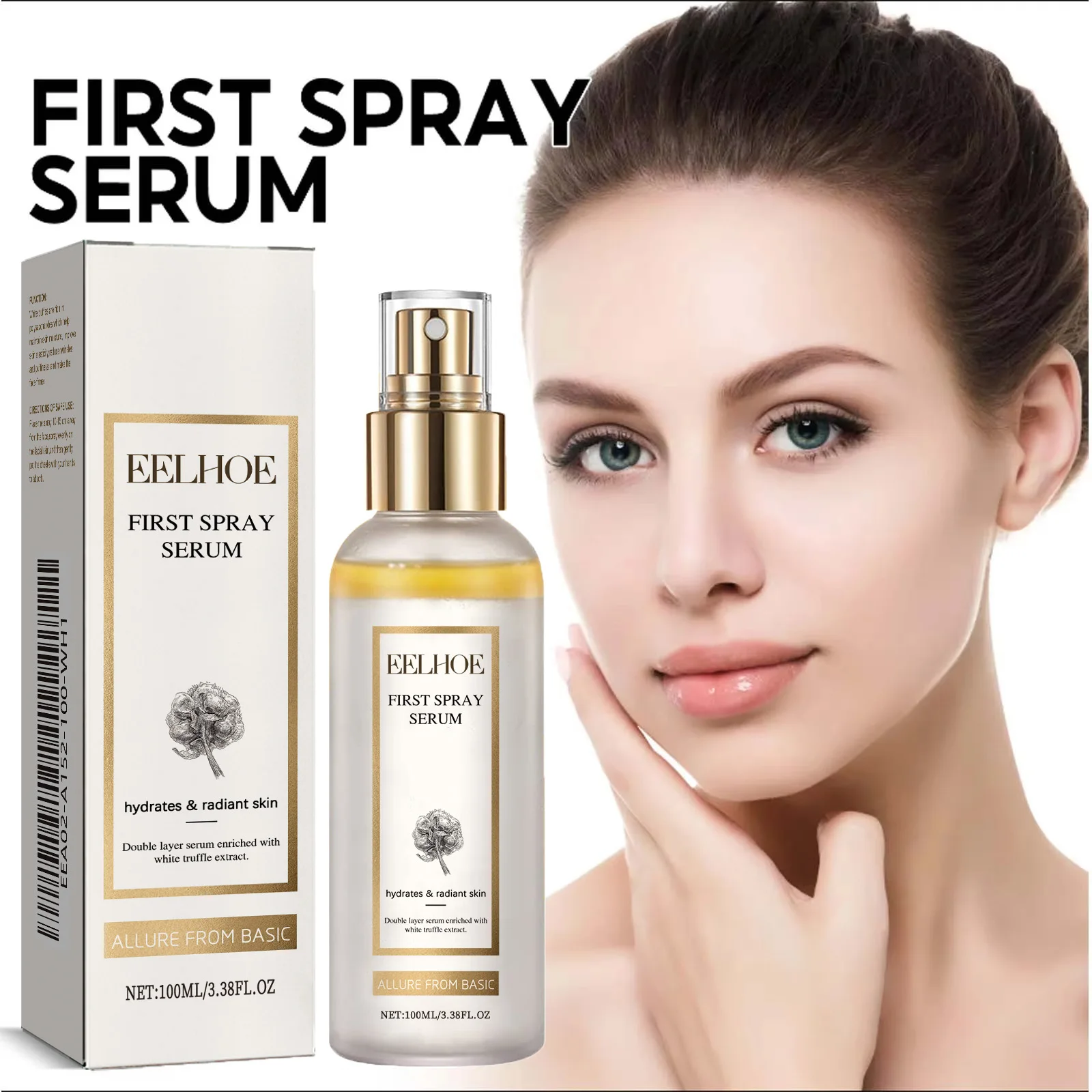 Suero Facial de trufa blanca, Spray hidratante, suero corrector de melanina que brilla, decolora las manchas oscuras, reduce los poros, ilumina el cuidado de la piel