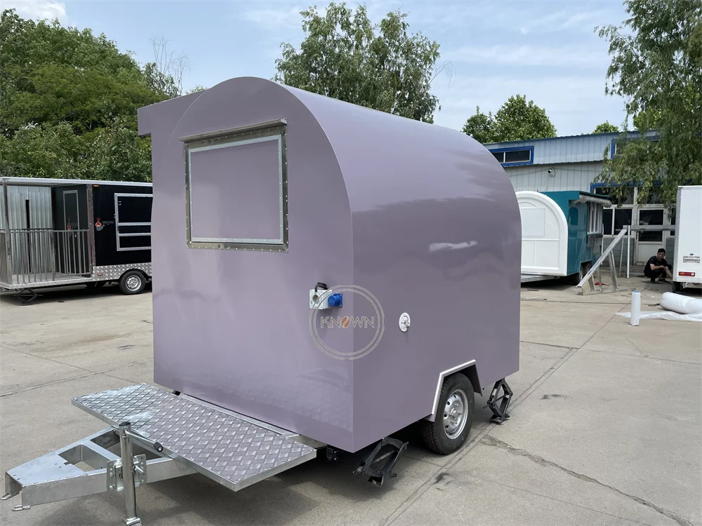 Kelonggaran makanan truk Van jalan makanan ringan Pizza kios kopi Hot Dog Cart kios makanan cepat dilengkapi penuh