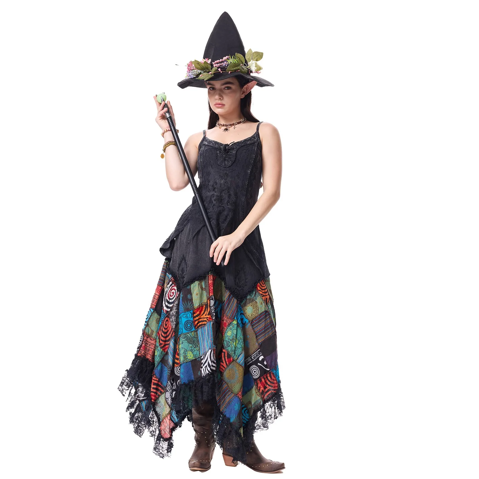 

Women'S Fantasy Magic Theme Costume Masquerade Elf Costume Women'S Sexy Suspender Dress Role Playing Props Set