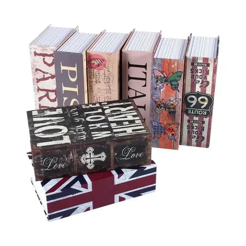1PCS Secret Money Hidden Safe Security Box of Dictionary Book Shape Key For Cash Jewelry Safe Deposit Box Mini Lock Box