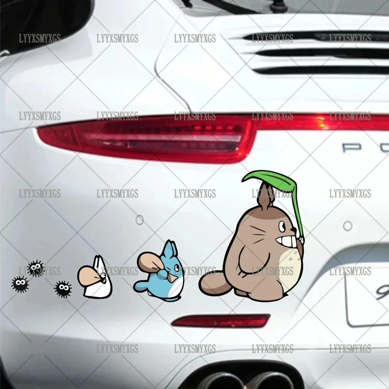 Self-Adhesive Custom Totoro Car Stickers Waterproof Sunscreen Vinyl Decal PVC Wholesale Car Decoration view 5