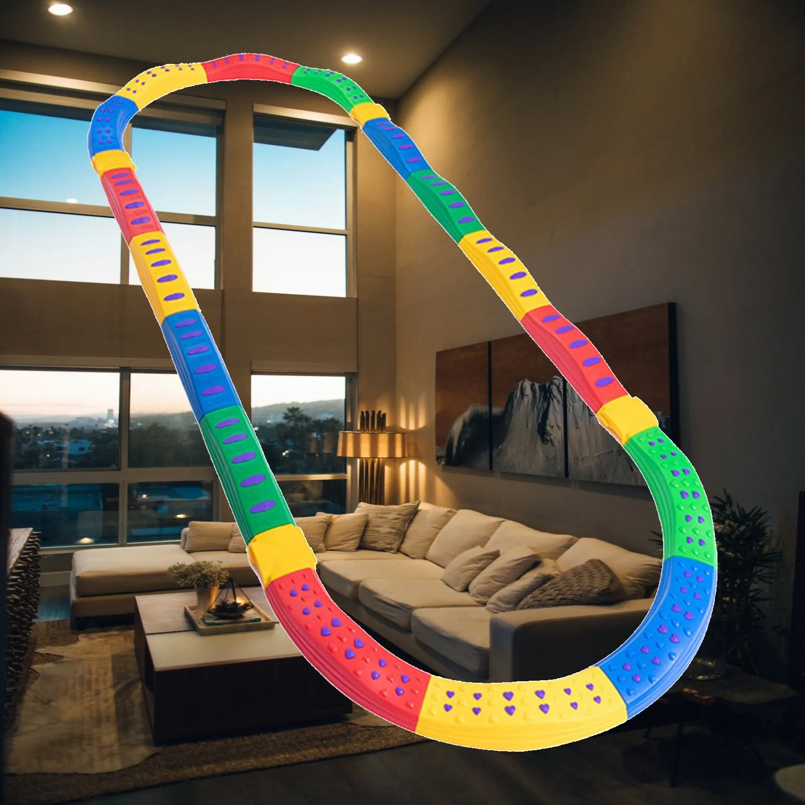 Kids Balancing Stepping Stones Obstacle Course Toy for Children Indoor Outdoor Activity Game Educational Learning Physical Fun