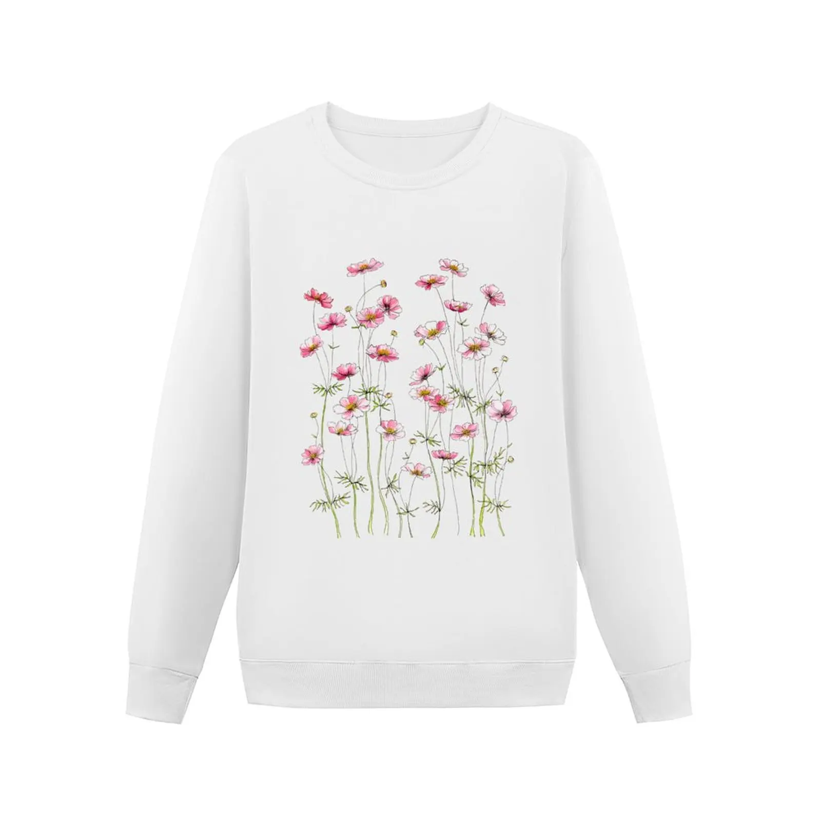 Rosa Kosmos Blumen Sweatshirt Trainings anzug Männer Grafik Sweatshirts