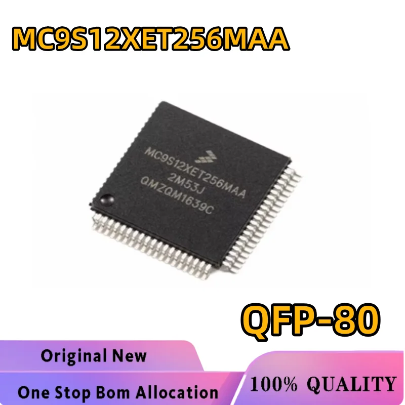 100% New MC9S12XET256MAA 9S12XET256MAA QFP80 Chip