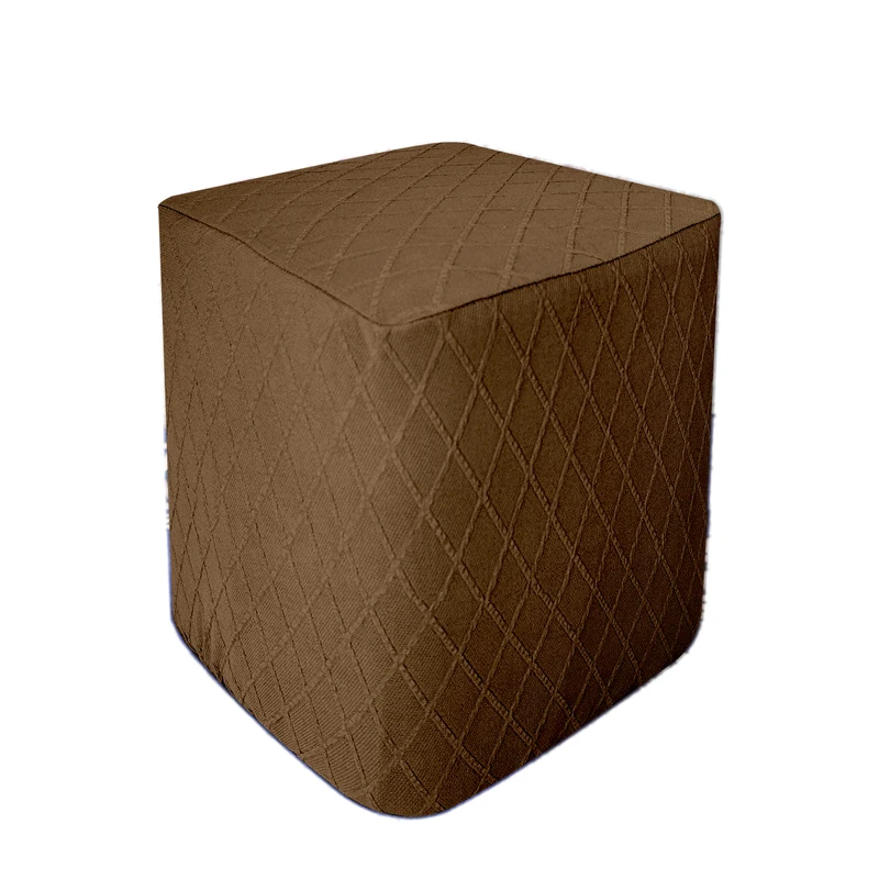 Corduroy Square Ottoman  Cover Stretch Washable Furniture Protector Footstool Slipcover Stool Covers For Bedroom Living Room