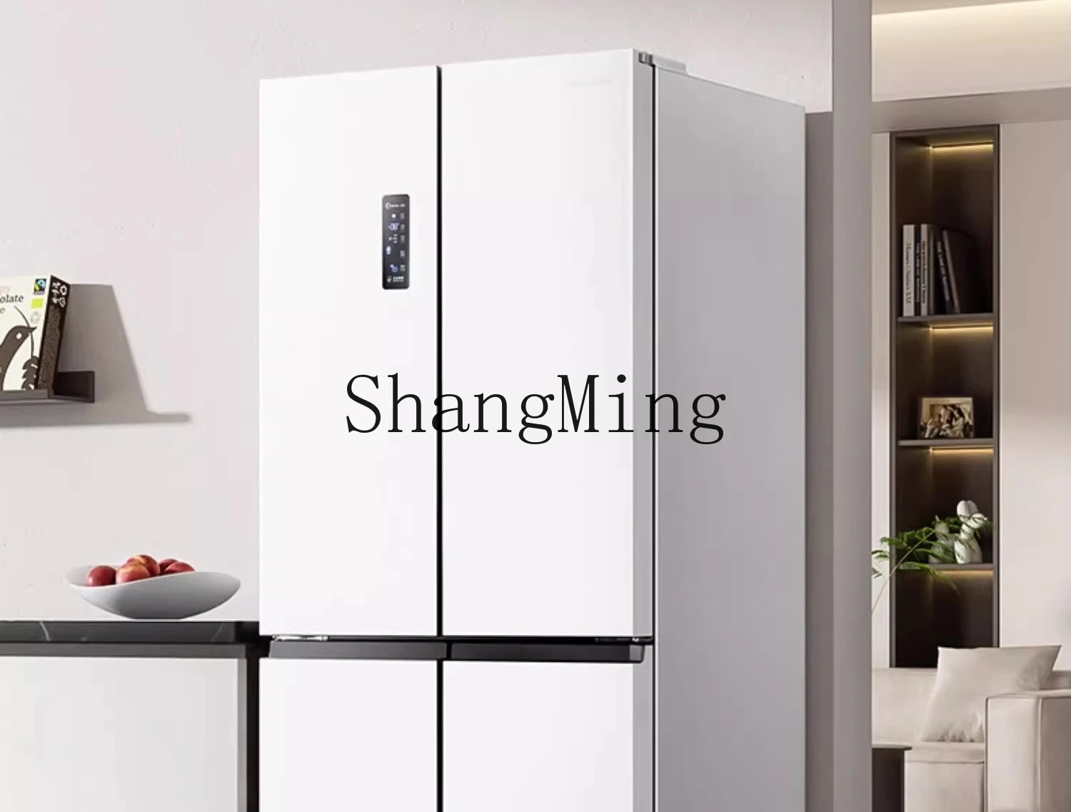 ZYY двойная система, крестовая фолио, четырехдверная частота первого уровня, воздушное охлаждение, ультратонкий встроенный холодильник с морозильной камерой