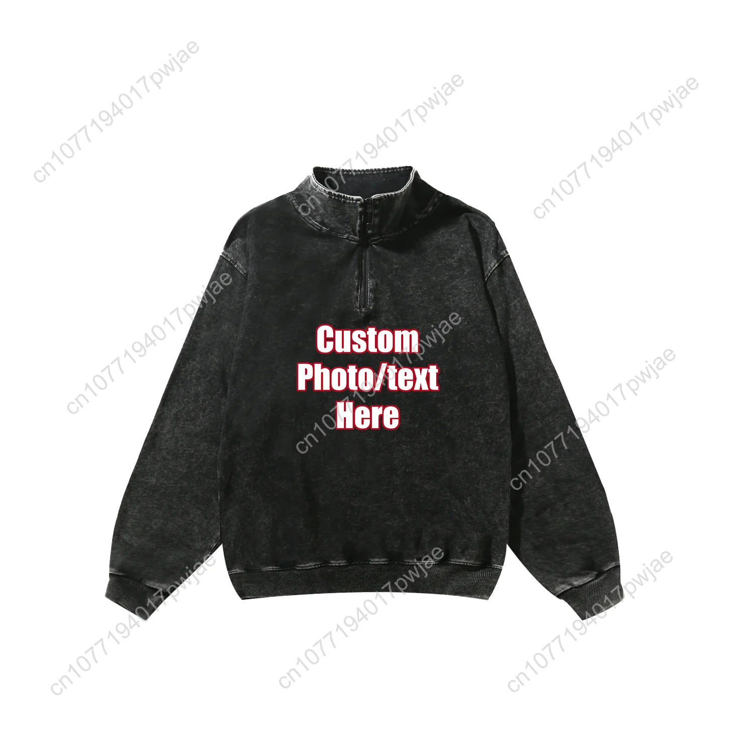 Michael Jackson Singer Custom Retro Sweatshirt Mans Womans Half Zipper Vintage Sweat Shirt Photo CustomMade Long Sleeved Tshirt
