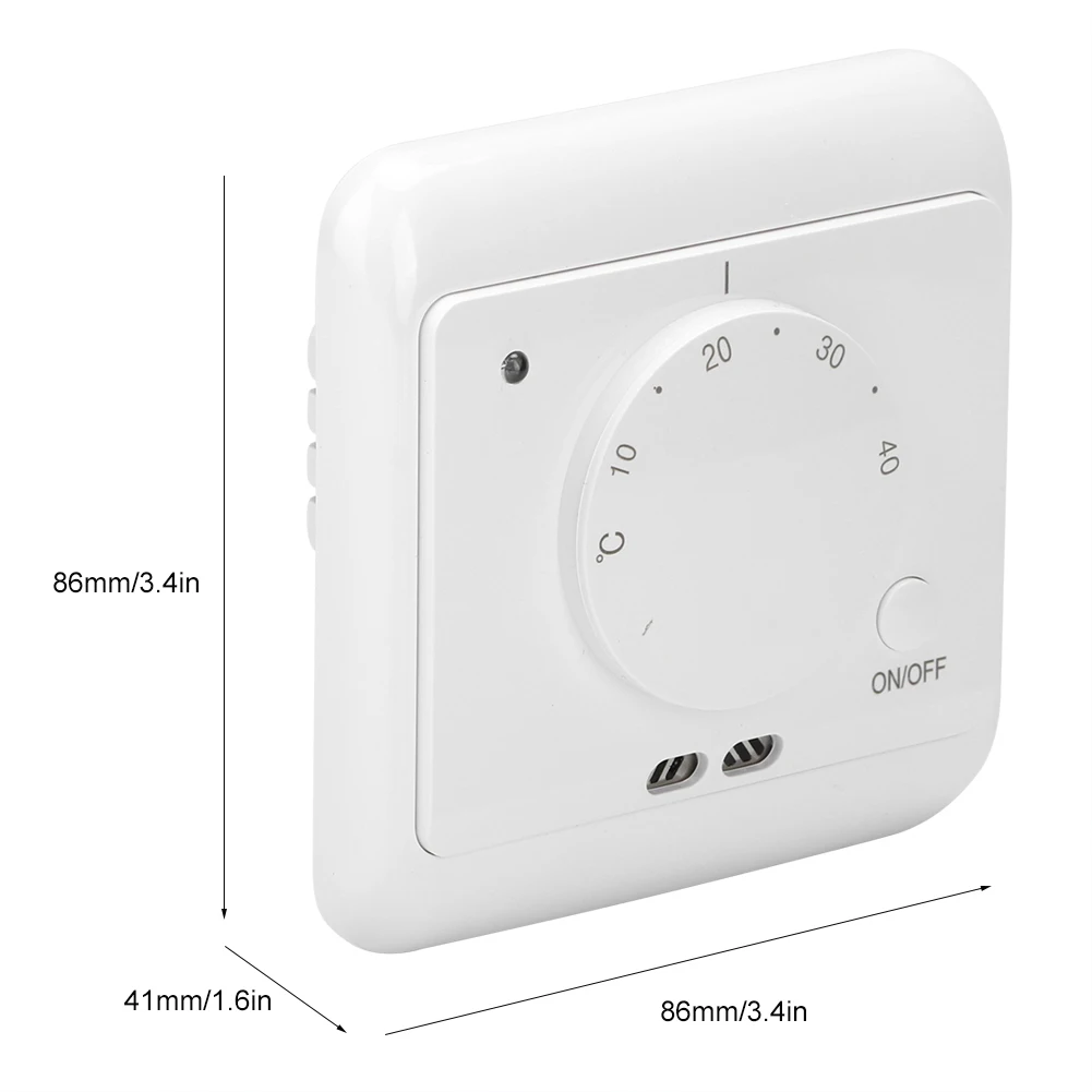 多機能電気暖房サーモスタット,温度コントローラー,5〜40 ℃ で制御,230v,16a,家庭用