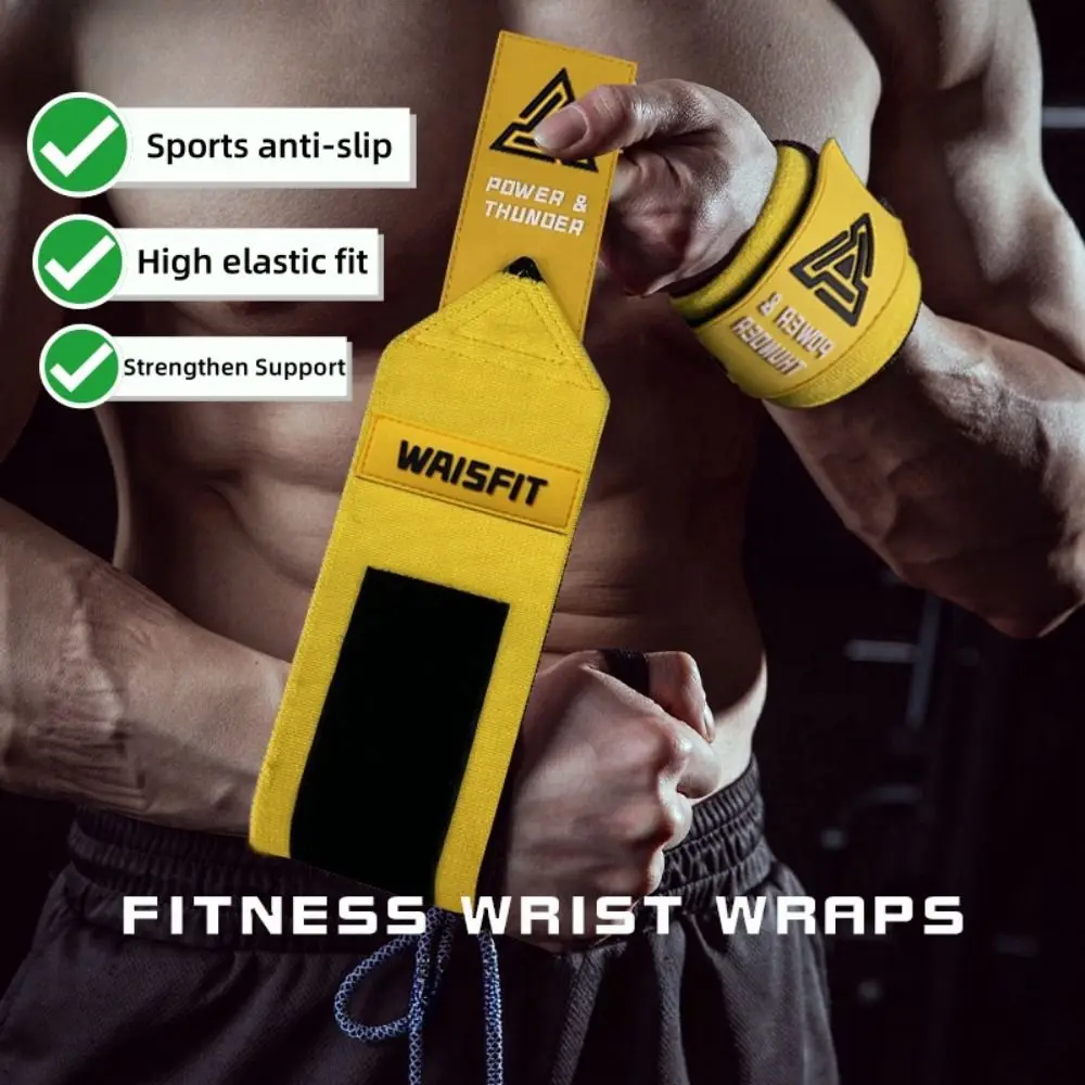 

Bench Press Fitness Wrist Wraps Weightlifting Anti-slip Sports Wristband Pressure Band Adjustable Weights Lifting Straps