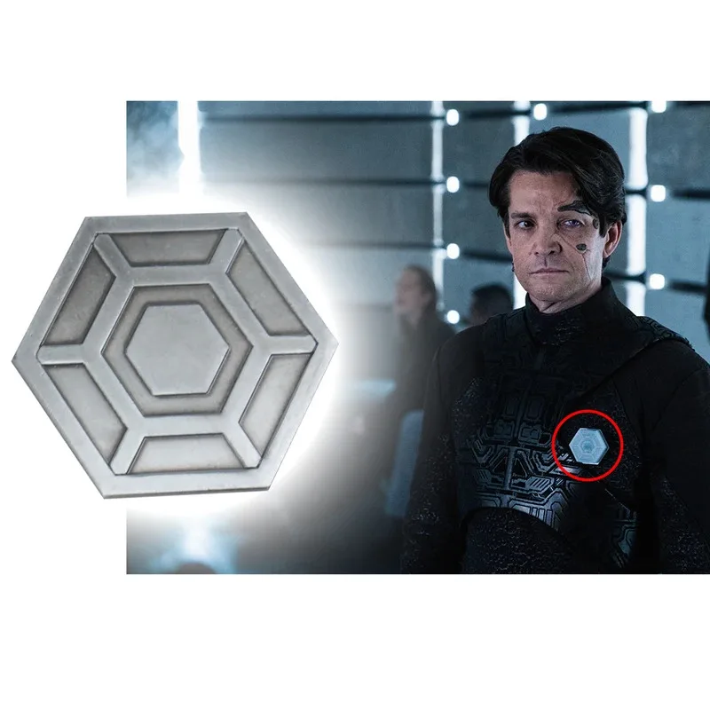 JL Picard Borg استعادة مشروع التدرج شارة Borg قطعة أثرية كاشف دبوس ستار اكسسوارات معدنية Rek الدعامة