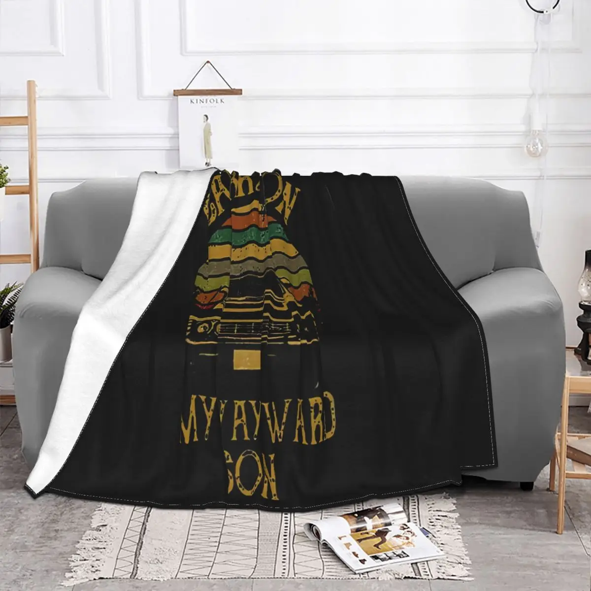 Supernatural Carry On My Wayward Son Black Size S 3Xl Western Style Holiday New Brand Retro Throw Blanket