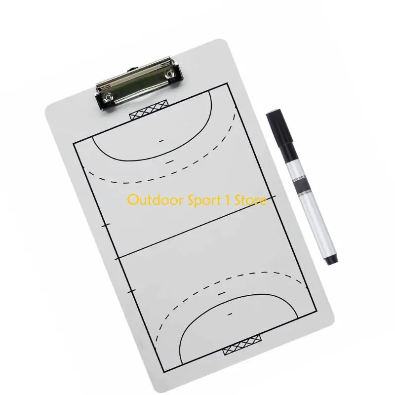 

A0KA Dry Erases Coaching Strategy Board PVC Erasable for Sports Training Competition Strategy Planning