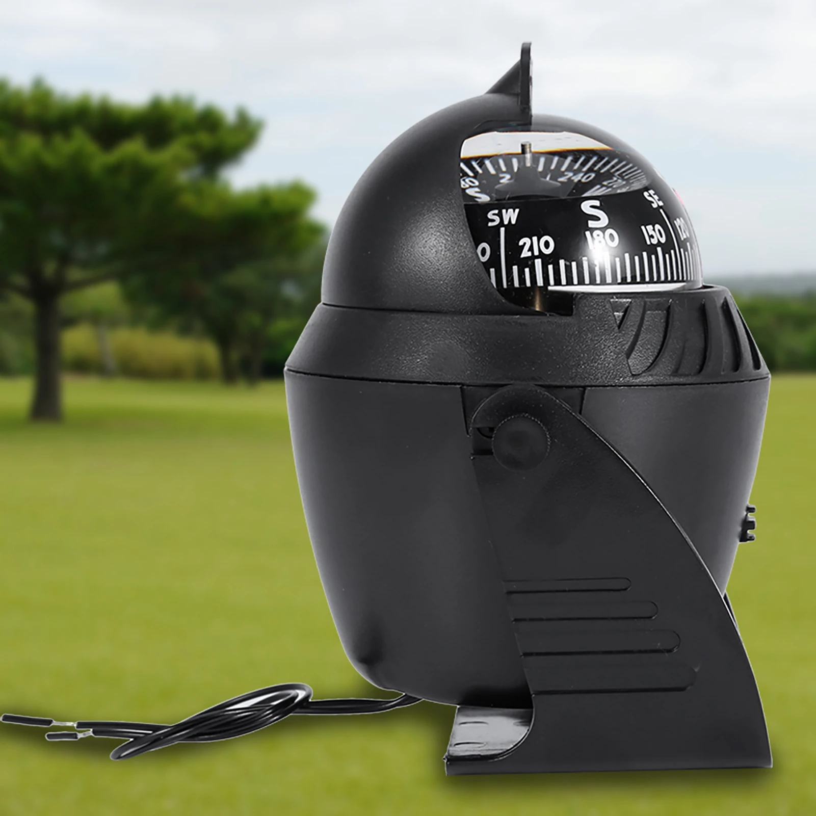 Navigation Pivoting High Precision LED Light Pivoting Compass Navigation Electronic Compass for Marine Boat Car