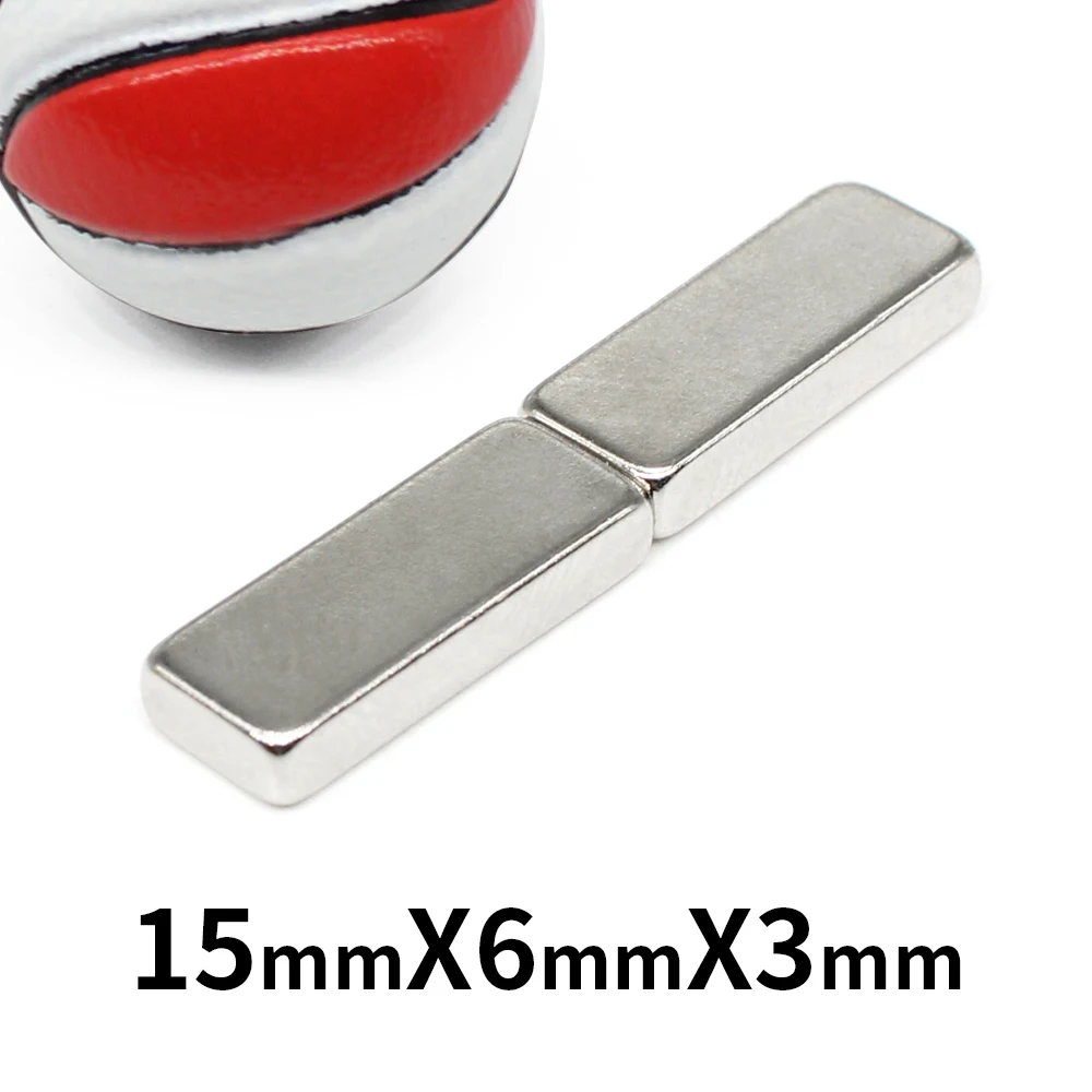 10/20/50/100/150/200/400PCS 15x6x3 mm Block Strong Powerful Magnets N35 Rectangular Permanent Neodymium Magnets 15x6 15*6*3