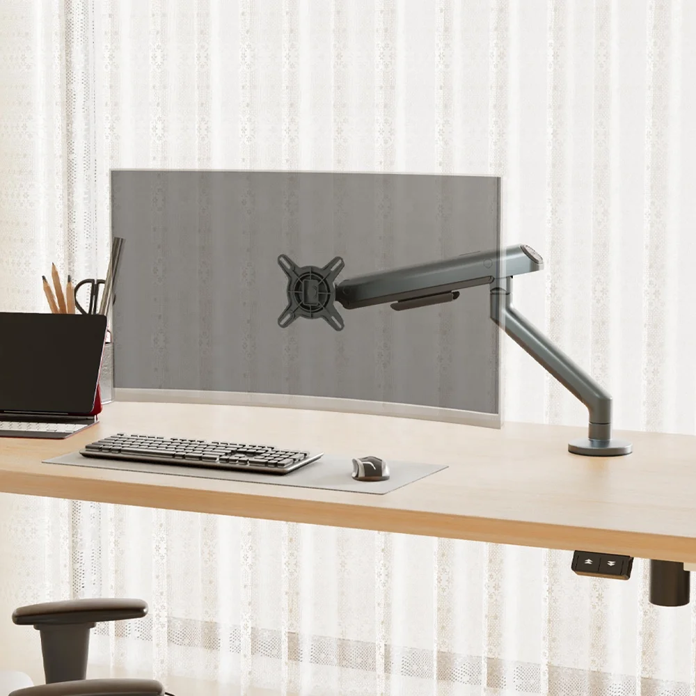 2026 New Arrival of Mechanical Spring Monitor Arm Bracket with Height Adjustment Monitor Sand Supports Display up to 8kg