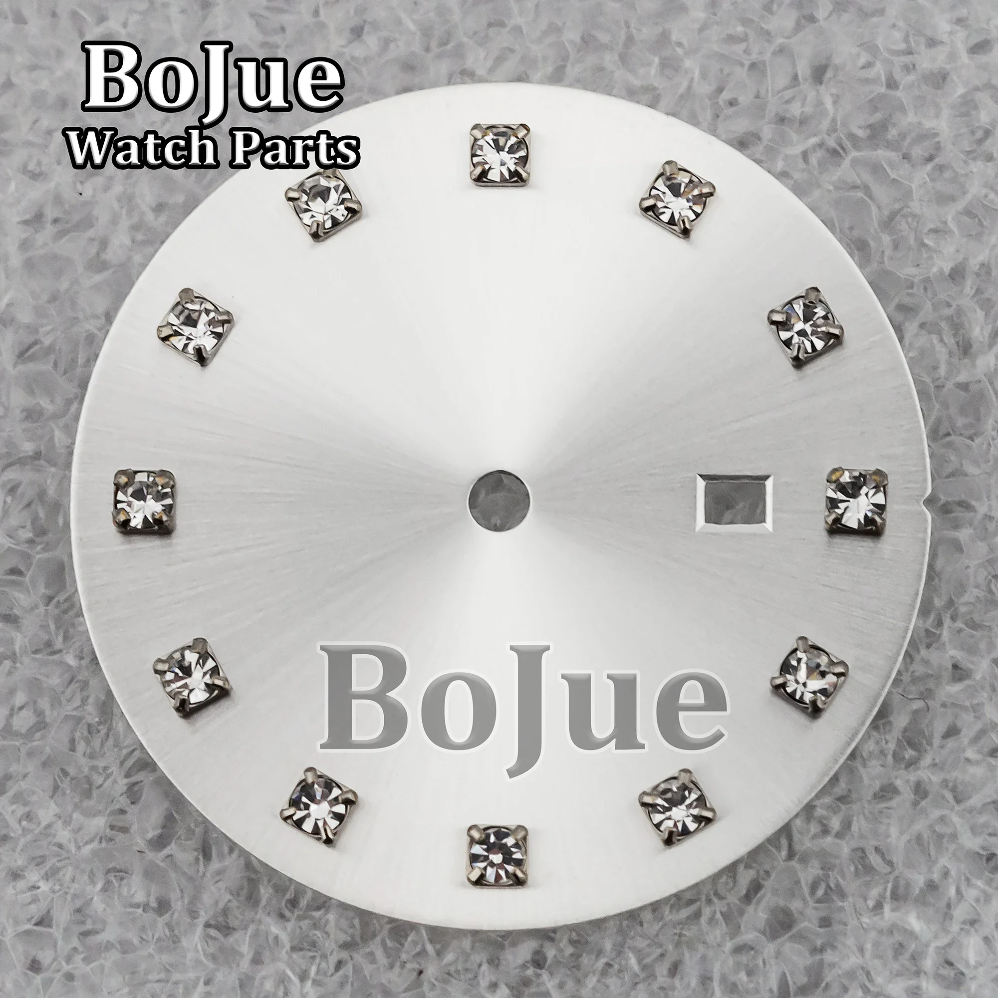 女性と女性のためのダイヤモンドダイヤルウォッチ,非発光,自動巻きムーブメント,ピンクのアクセサリー,25mm,nh05,nh06,交換用フェイス