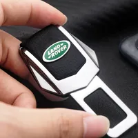 2pcs Car Seat Belt Clip Extender Safety Seatbelt Lock Buckle Plug Thick Insert Socket Extender For Land Rover Range Evoque Velar