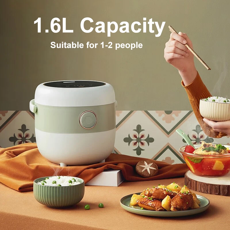 Bear Rice Cooker 1.6L Multifunctional Household Kitchen Appliance 12H Reservation Non-stick Pan Electric Hot Pot For Home