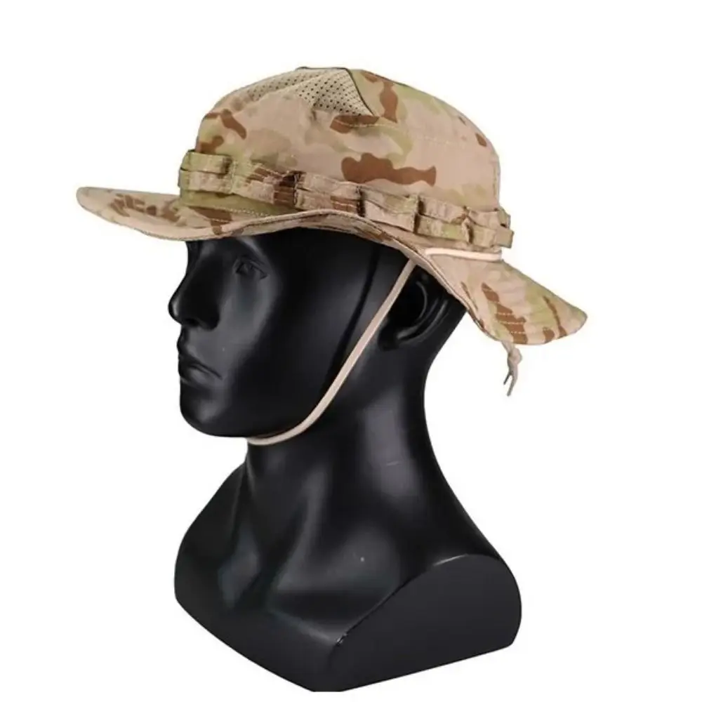 Large Brim Fisherman Hat Breathable Sunscreen Bucket Benny Hats UV Protection Fashion Multicam Fishing Sun Cap Camping