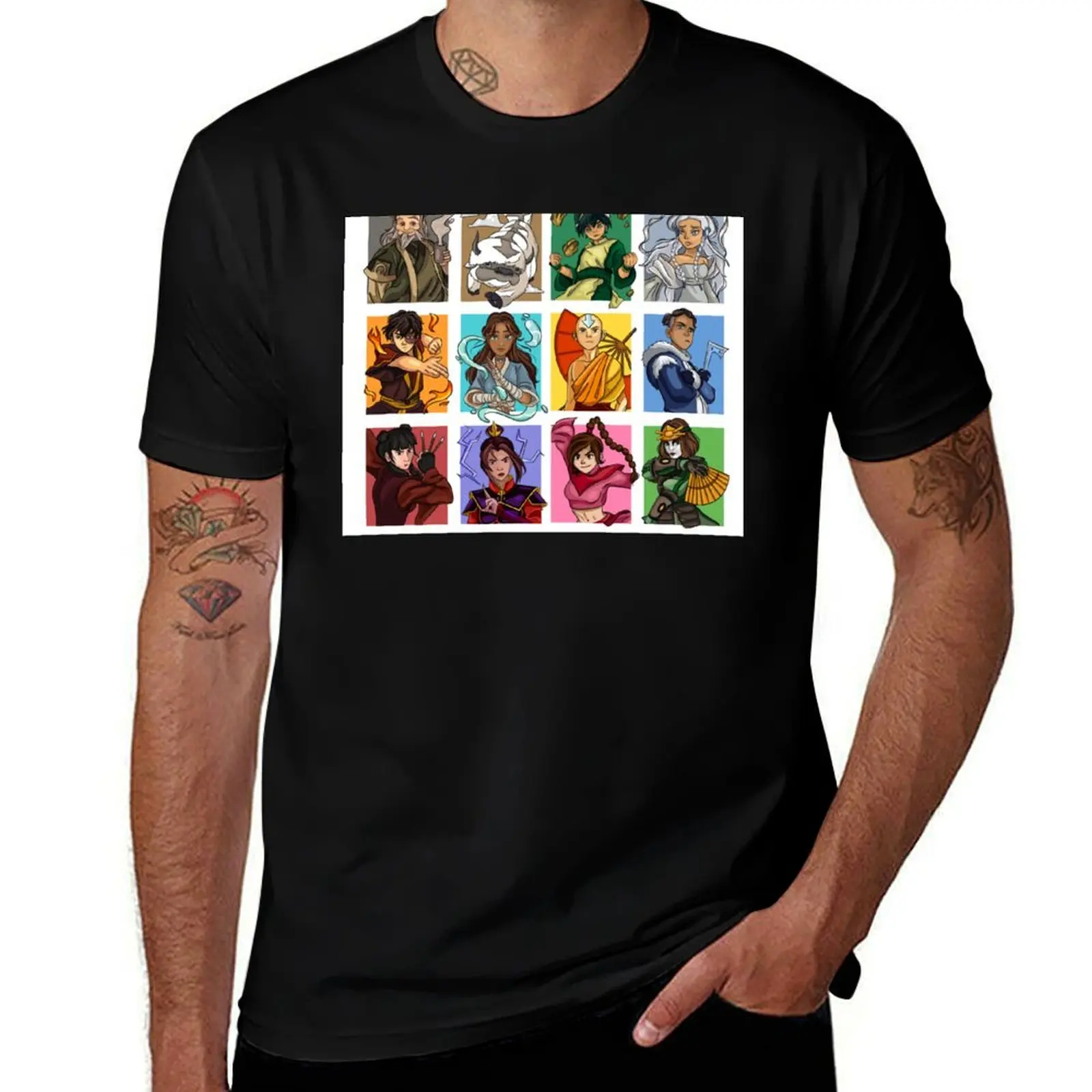 

Avatar The Last Airbender Digital Art T-Shirt designer shirts aesthetic clothes valentines clothes t shirt for men
