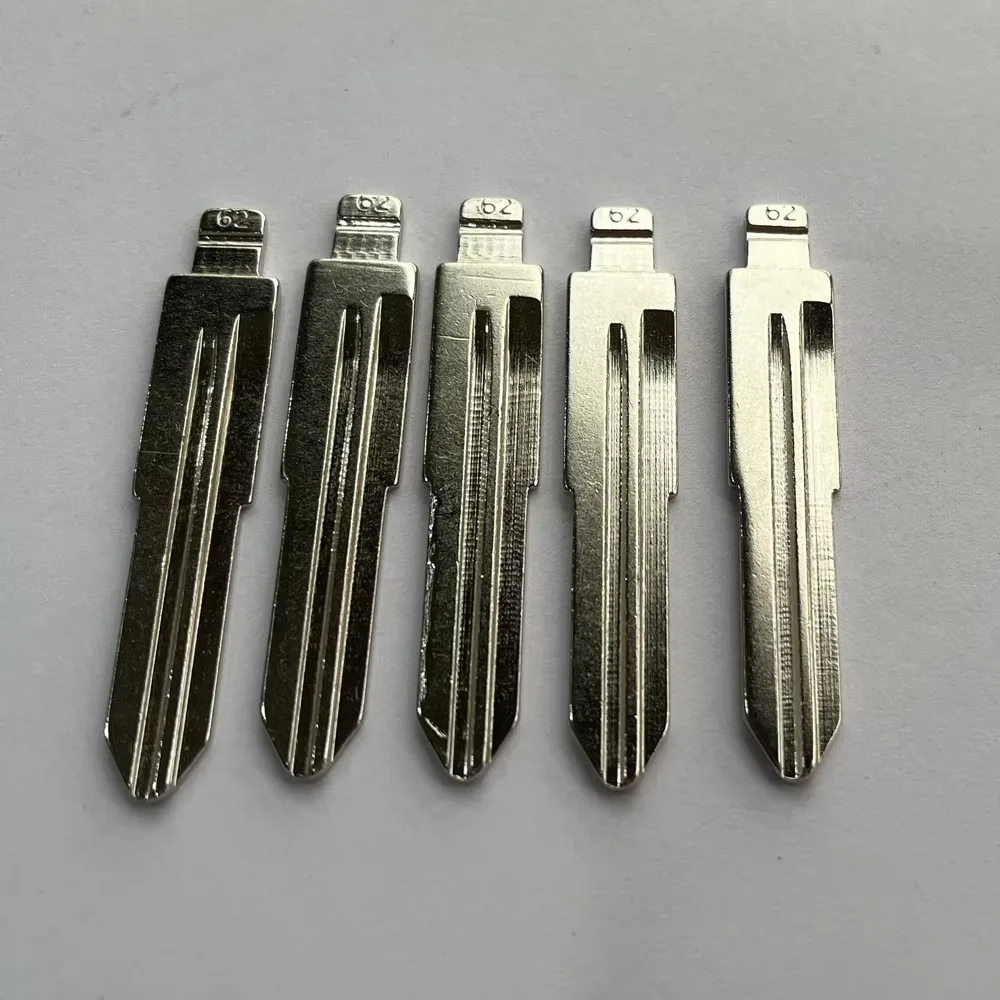 10Pcs #62 Left MIT11 Uncut Flip Metal Key Blade Fit Mitsubishi Mercedes Benz Compatible KD VVDI Remote Blank Replacement Key