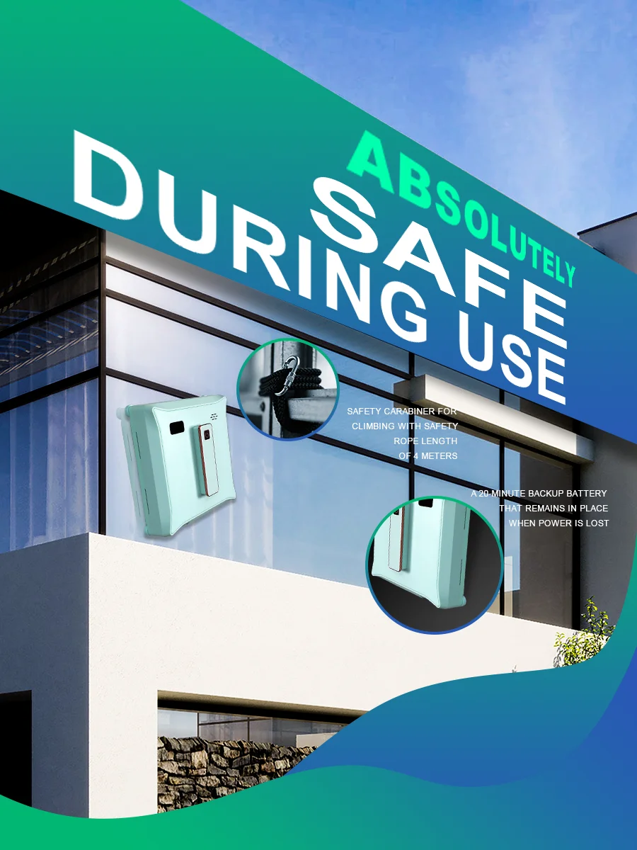 نافذة منزلية رذاذ الماء التلقائي جهاز آلي لتنظيف الأتربة التحكم عن بعد نافذة كهربائية ممسحة ممسحة الزجاج المنزلية