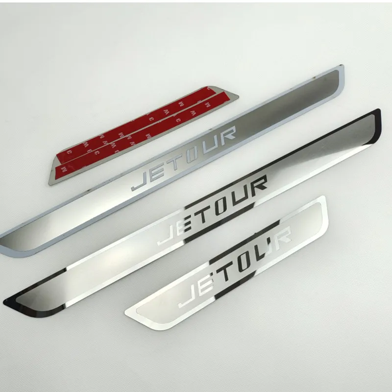 

4PCS for JETOUR X70/X70S /X70M/X70 PLUS/X90/X95 Car styling Universal type stainless steel sill Scuff Plate/Door Sill Door Sill