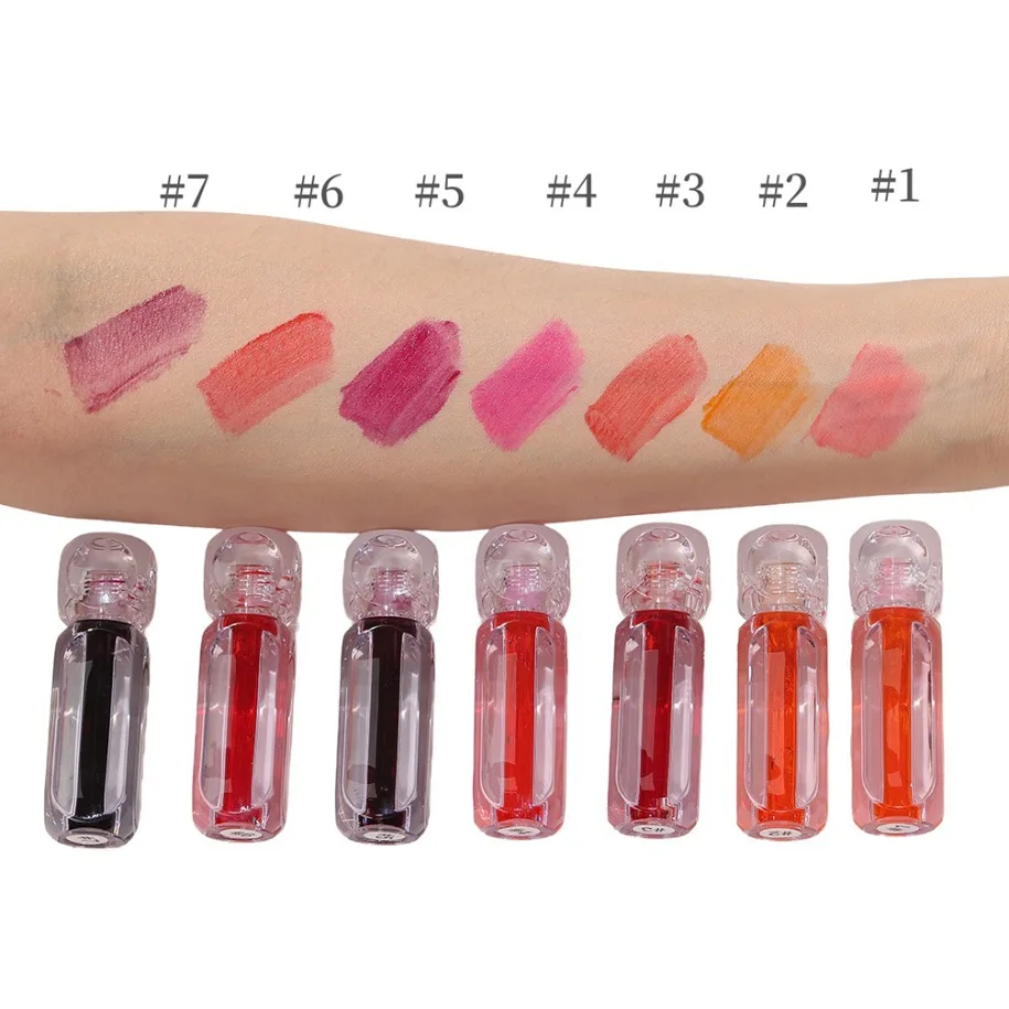 Etichetta privata Trucco vegano Logo personalizzato all'ingrosso 3 in 1 Lip Guancia Tinta per occhi Rossetto liquido Facile miscelazione Lucidalabbra multiuso