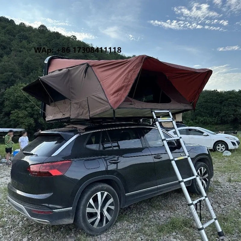 

Waterproof 2023 4 Person Hard Shell Car Roof Top Tent Auto Camp Car Roof Top Tent