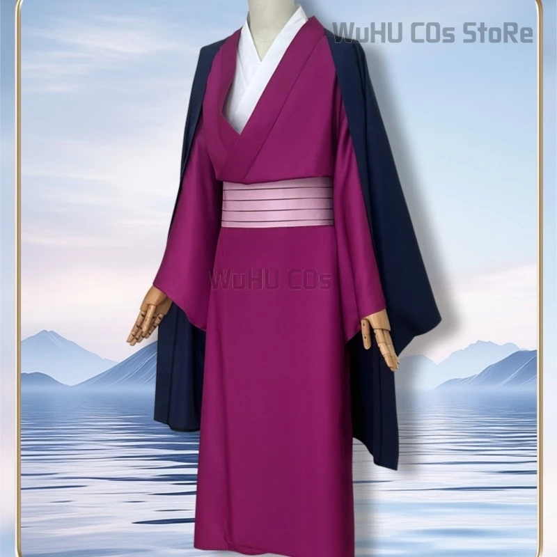 Anime Demon Cosplay Slayer Uzui Tengen Cosplay Costume Kimono Cape Blindfold Men Uniform Halloween Christmas Party Clothes