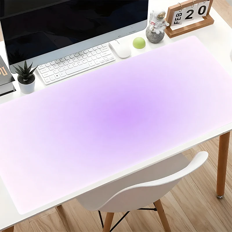 Purple gradient Mouse pad Office Computer Desk Mat Non-Slip Gamer Keyboard Pad Blue Pink Yellow Green High aesthetic MousePad