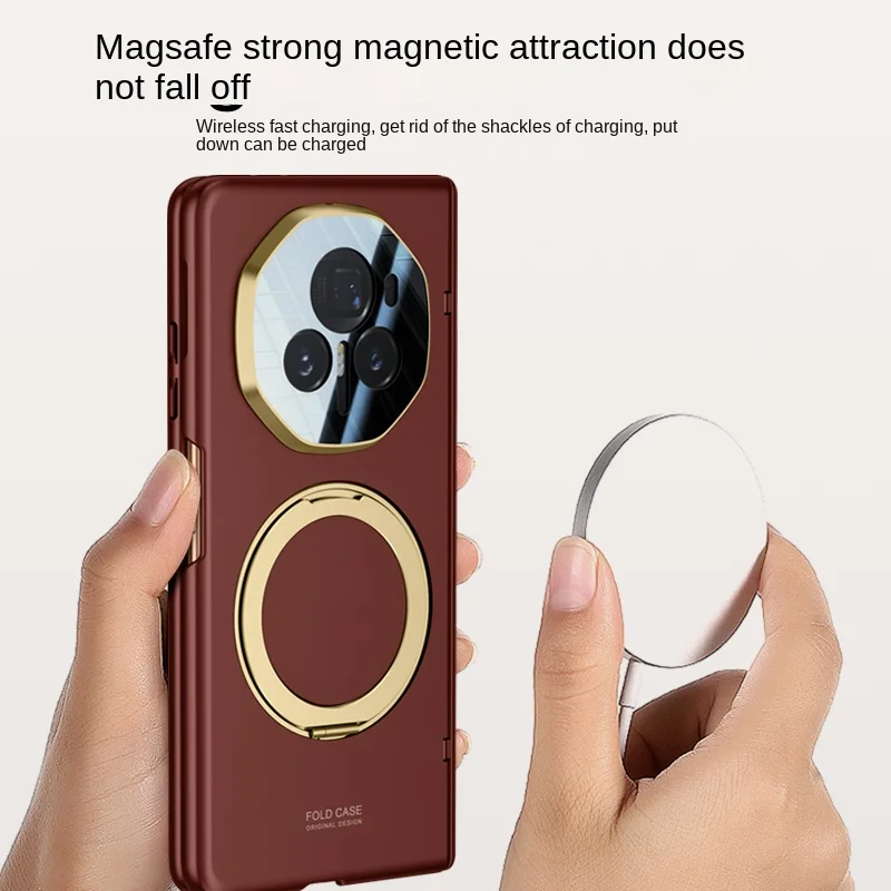 Dla Honor Magic V3 Vs3 360 °   Obrotowe magnetyczne szkło hartowane z pełną ochroną obiektywu, magnetyczne etui na telefon odporne na upadki. — zdjęcie produktu 4