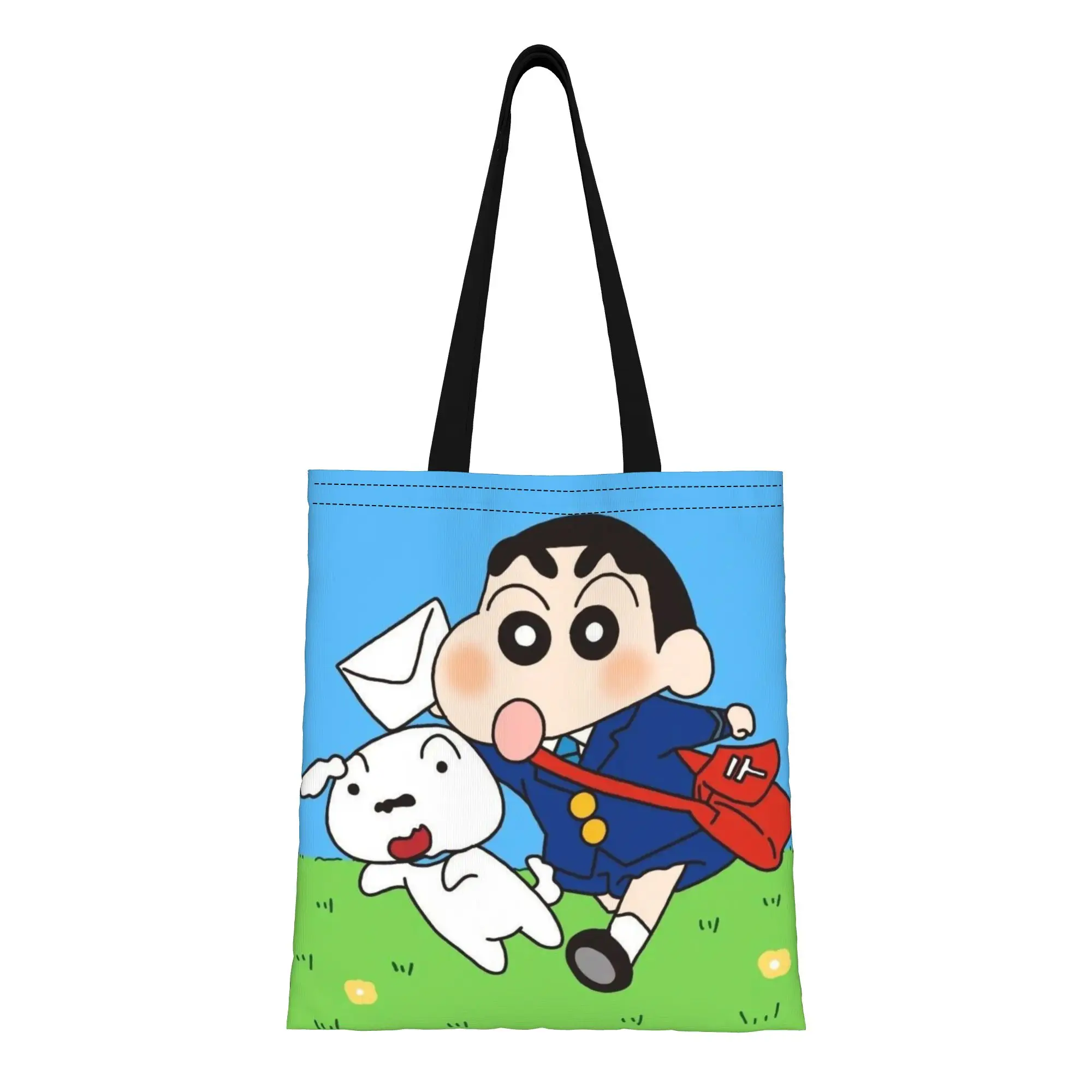 Back to school season Naughty Shin Boy (50) Crayon Shin-chan Canvas Tote Bag Perfect for Outdoor Women's Top-Handle Bags